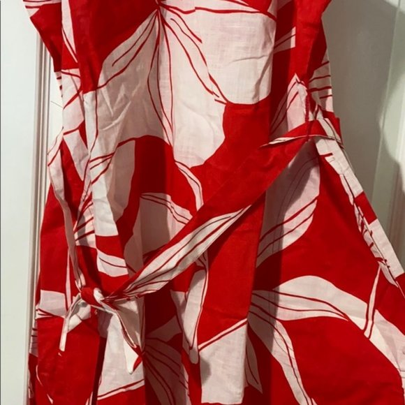 NWT new day Red Floral Sundress Sz XS Red White - Picture 4 of 4